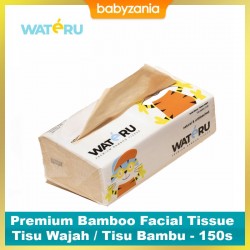 Wateru Natural Premium Bamboo Facial Tissue /...
